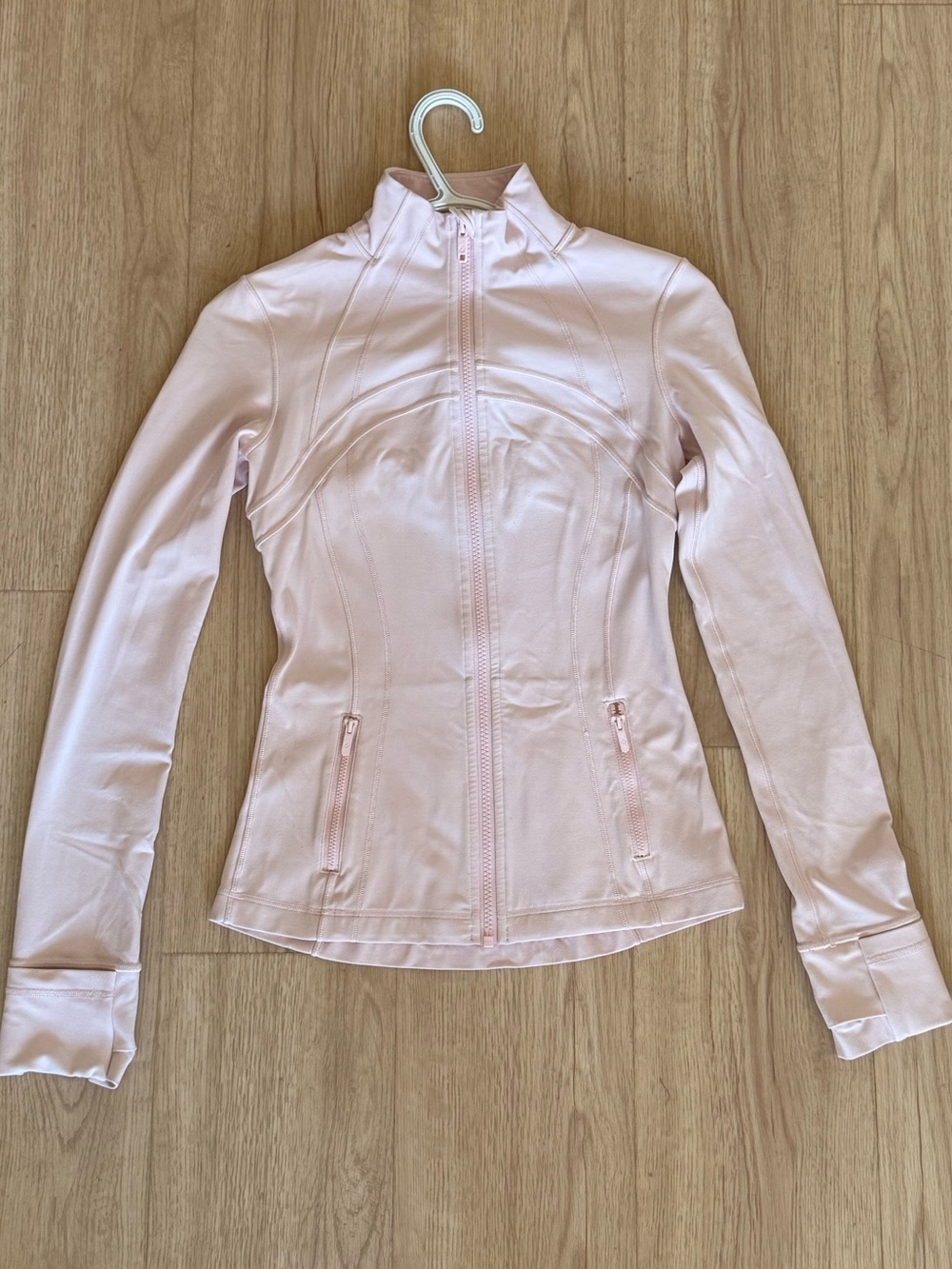 Lululemon define jacket in strawberry milkshake/ baby pink color